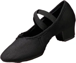 Adult Jazz Ballroom Canvas Dance Shoes Women Teacher Soft Sole Latin Modern Dance National Shoes Standard Practice for Dance Performance