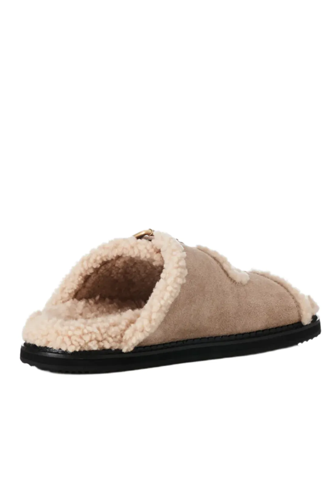 ALIAS MAE PANAMA  - NATURAL LEATHER/SHEARLING