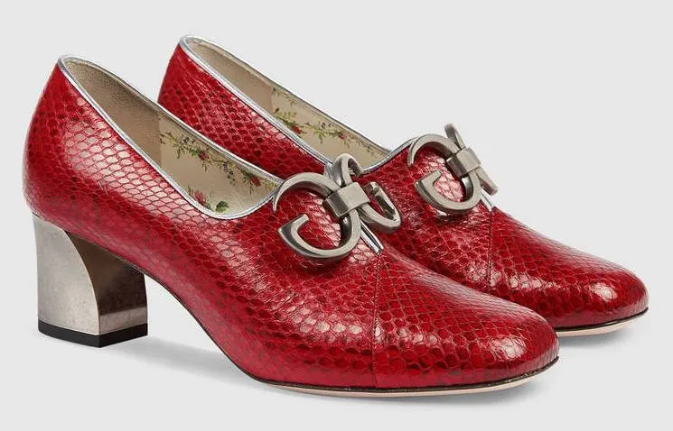 'Ayers' Mid-Heel Pump, Red