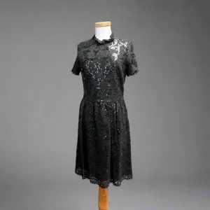 Brooks Bros. black lace dress, size 8