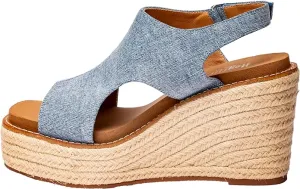 Corky's Freddie denim wedges