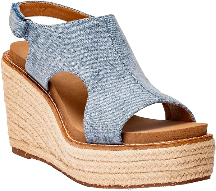 Corky's Freddie denim wedges