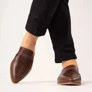 De Beauvoir Mahogany Mules