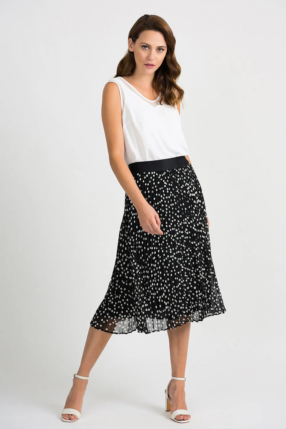 Joseph Ribkoff Polka Dot Skirt