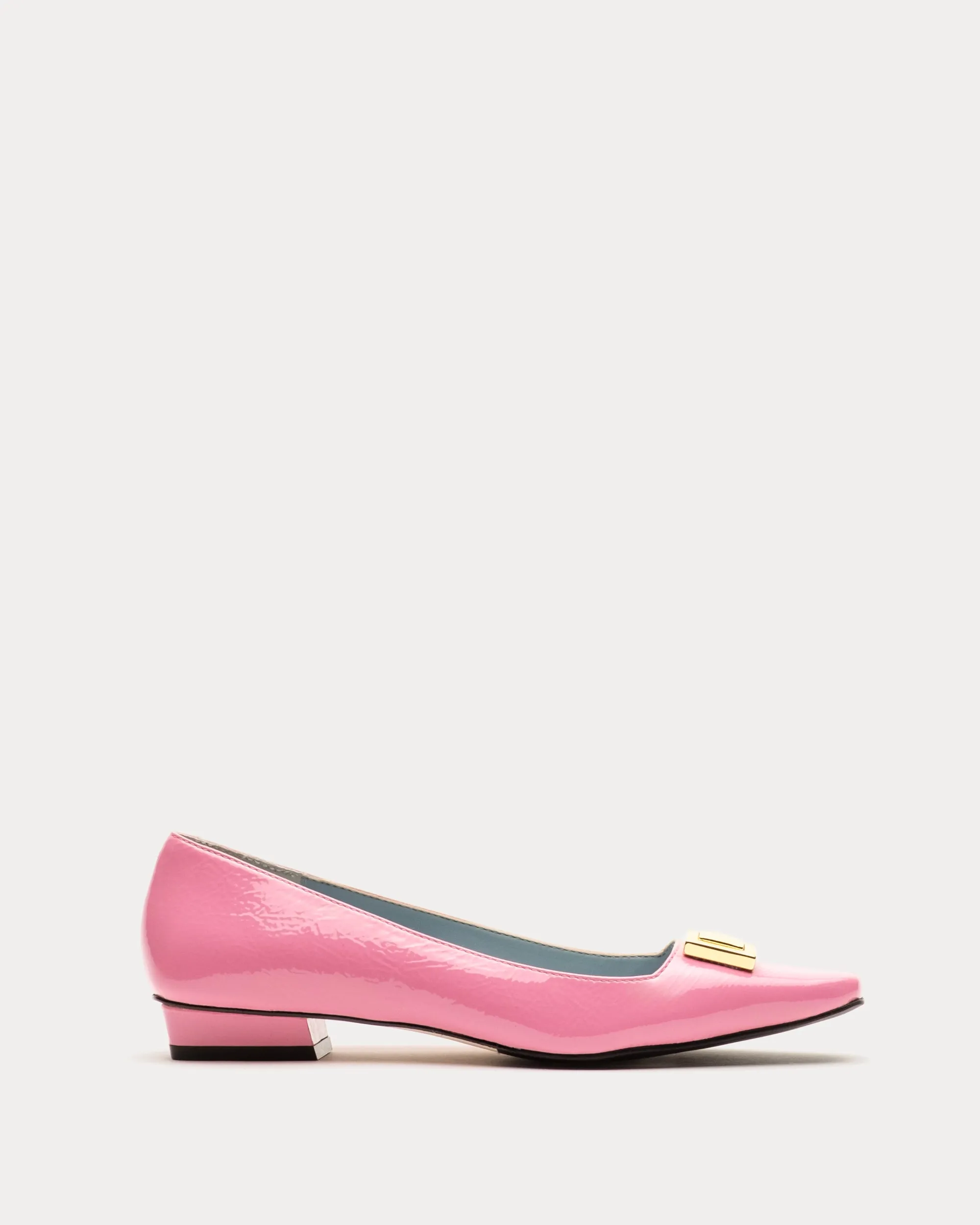 Midge Flat Crinkled Leather