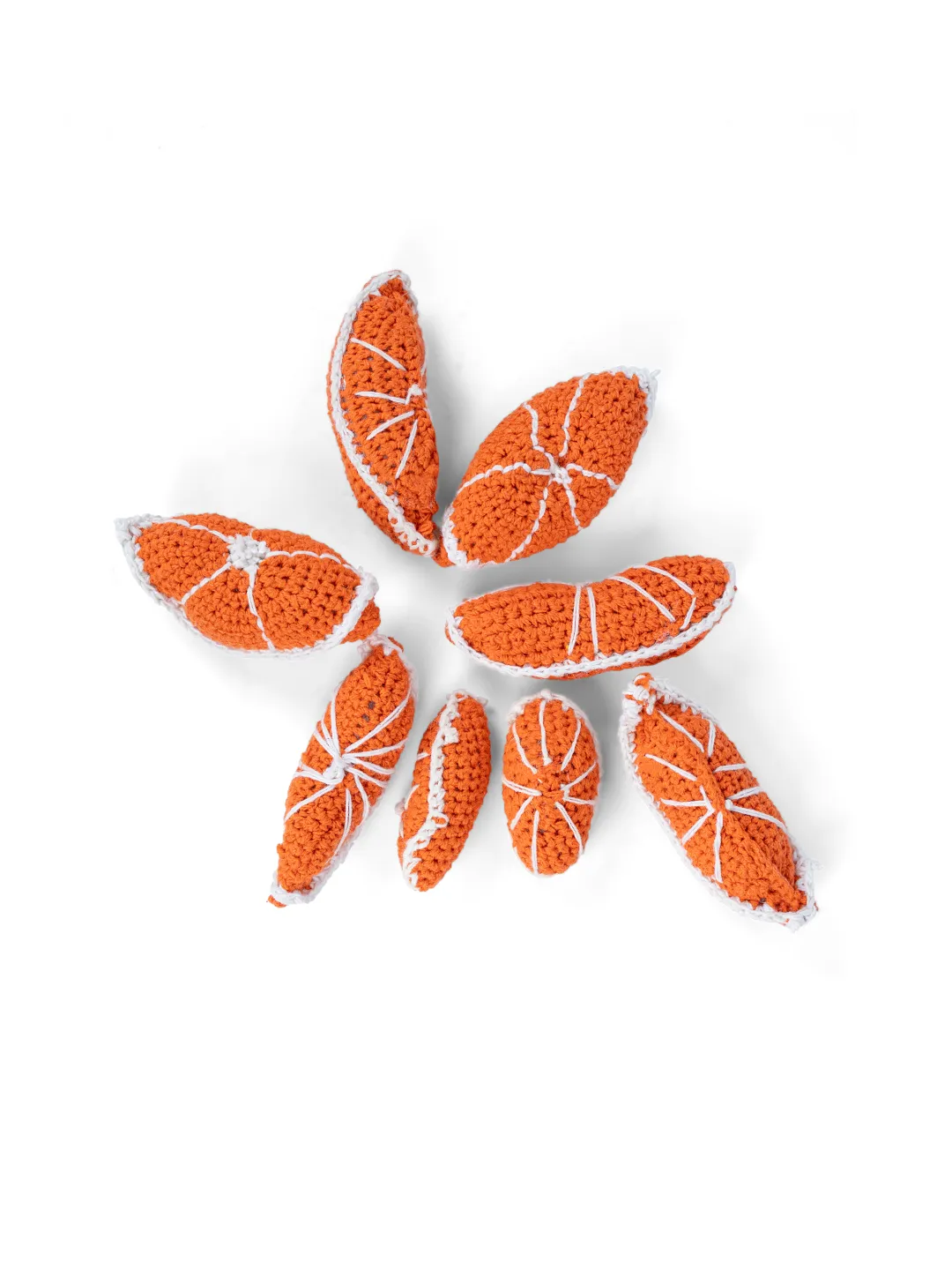 Set of Orange and Orange Wedges