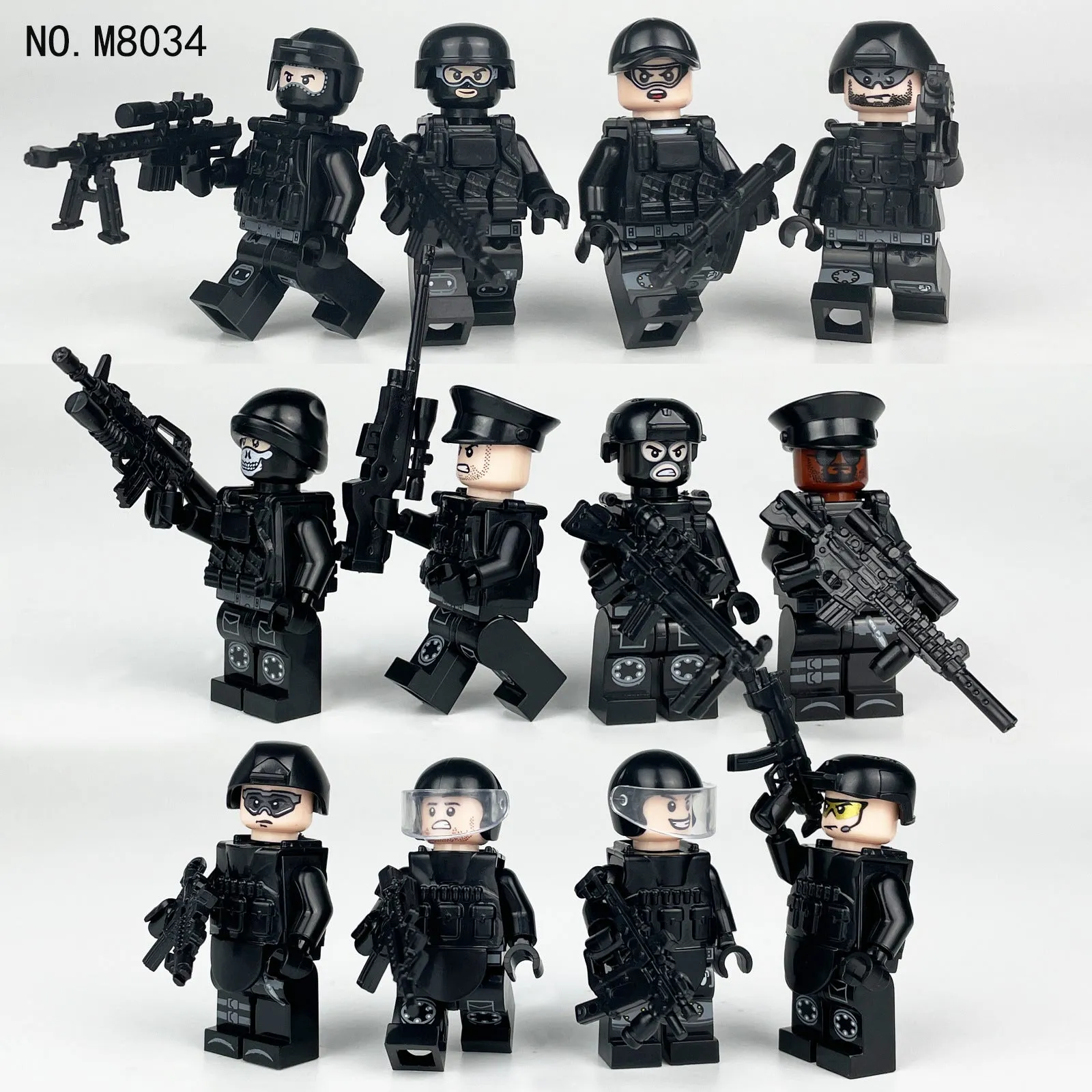 Valor Guard SWAT - Elite Special Tactics - 12 Man Team - Mil-Blox