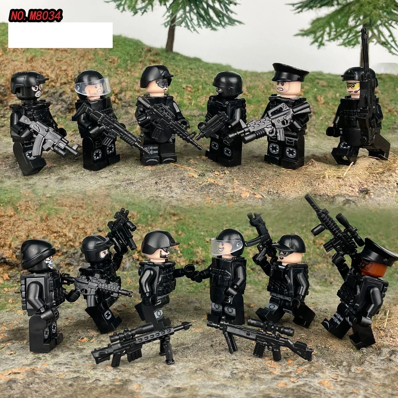 Valor Guard SWAT - Elite Special Tactics - 12 Man Team - Mil-Blox