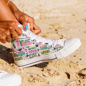 Wine Diva High Tops